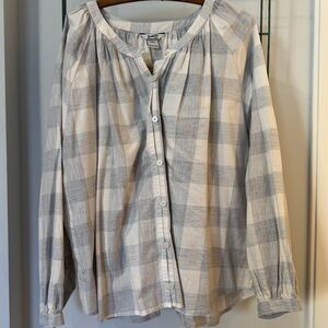 NWT 100% Cotton Duluth Trading Plaid Button up Shirt